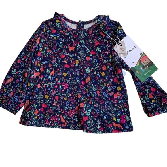 Joules NWT 3-6 mo woodsy LS shirt - Picture 1 of 3